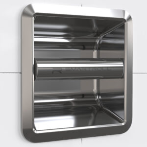 MAGNETIC RECESSED TOILET ROLL HOLDER